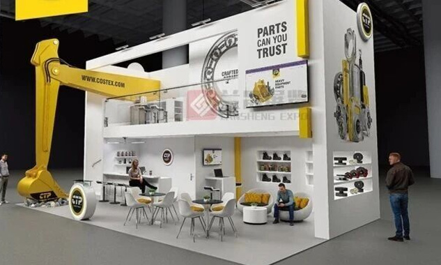 纺织面料展会设计搭建选兰晟展览，具备小中大型多展台交付经验